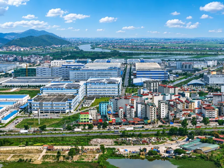 Hình ảnh thực tế khu công nghiệp Quang Châu