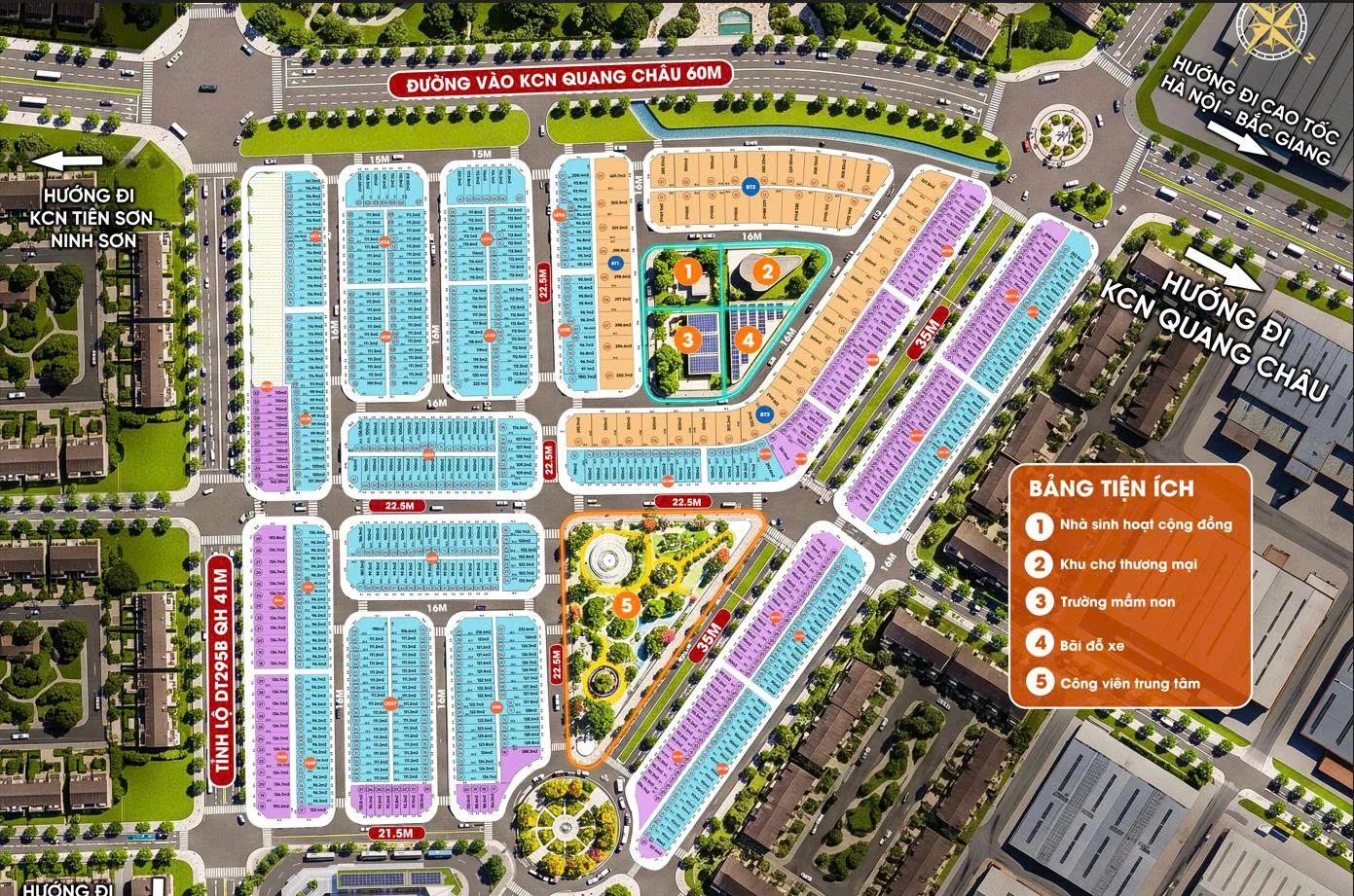 Mặt bằng quy hoạch tổng thể Khang Phát Century